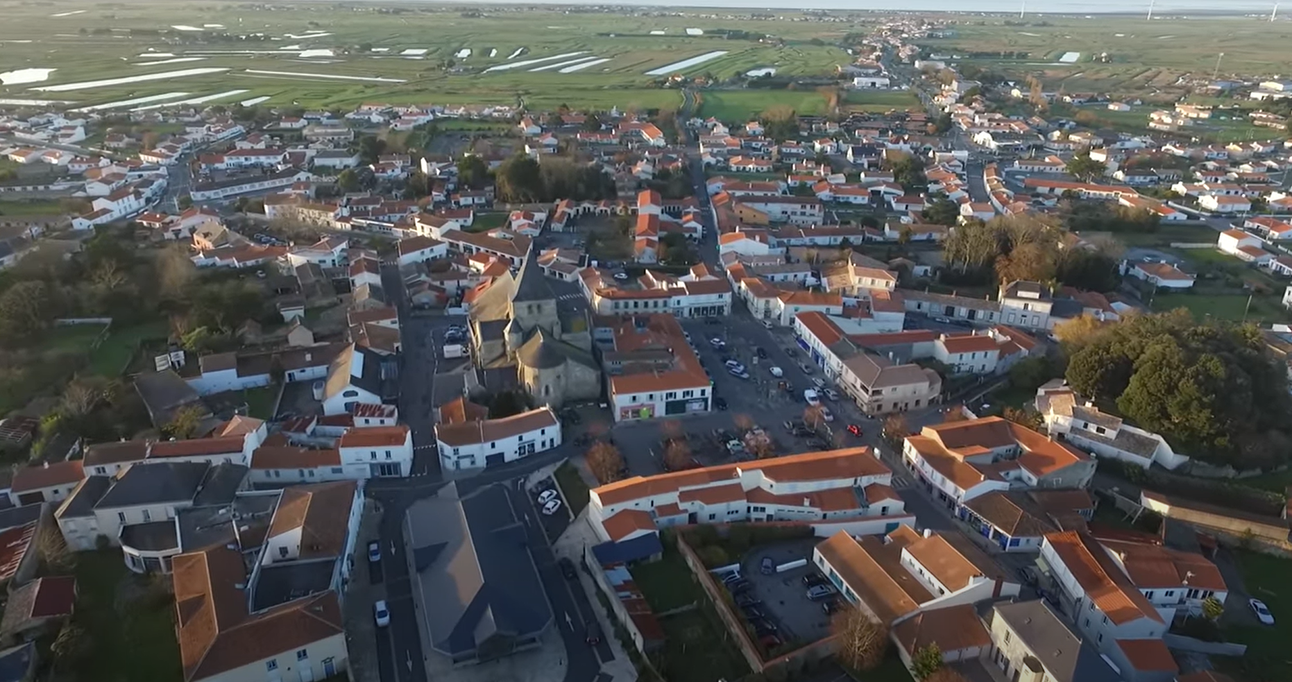 Vue de Beauvoir-sur-Mer en Vendée